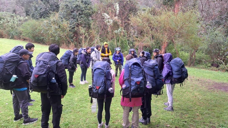 Students at the Duke of Edinburgh Award program